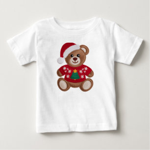 Adorable Knitted Teddy Bear Christmas Sweater