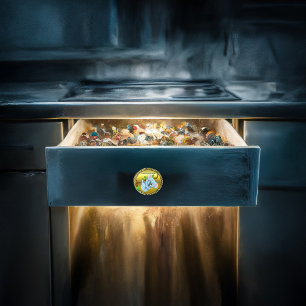 Adorable koala bear hanging on a tree branch ceramic knob