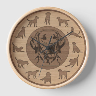 Adorable Labrador Retriever Dog Lover Home Decor Clock