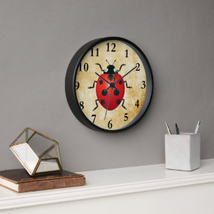 Adorable Ladybug Wall Clock! Clock