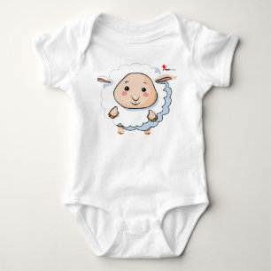 Adorable Lamb Baby Bodysuit