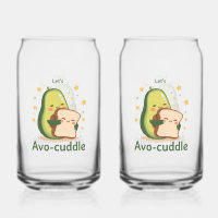 Adorable "Let's Avo-Cuddle" Food Pun