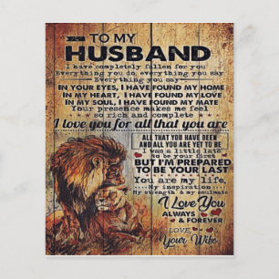 Adorable Letter To Husband   Lovely Gift To My Man Flyer
