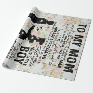 Adorable Letter To Mom, Lovely Gift,Wrapping Paper