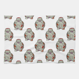 Adorable Lipstick Pig Kitchen Towel