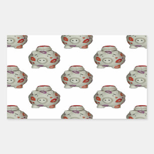 Adorable Lipstick Pig Sticker