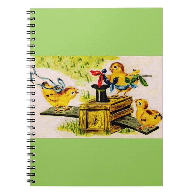 adorable little chick magician notebook (Front)