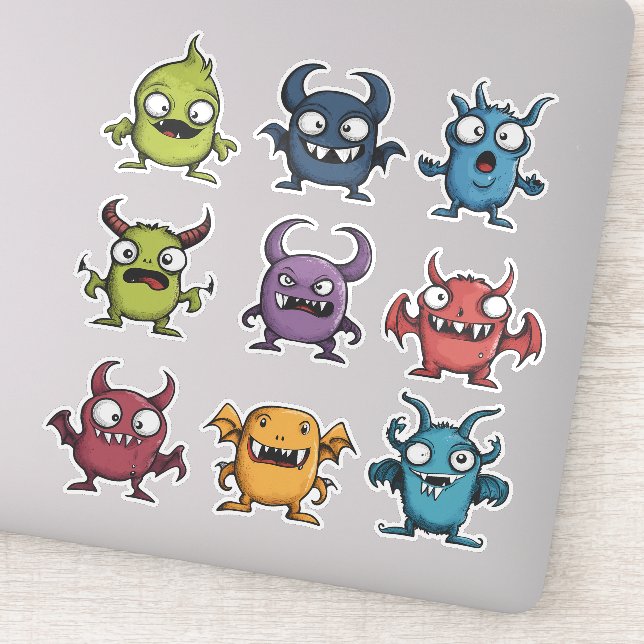 Adorable little demon monsters set (Detail)