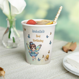 Adorable little fairy paper cups