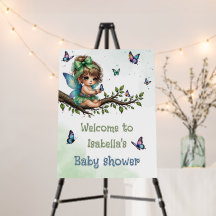 Adorable little fairy welcome sign