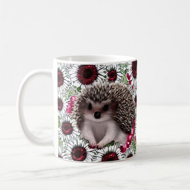 Adorable Little Hedgehog Coffee Mug (Left)