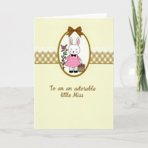 Adorable Little Miss Card