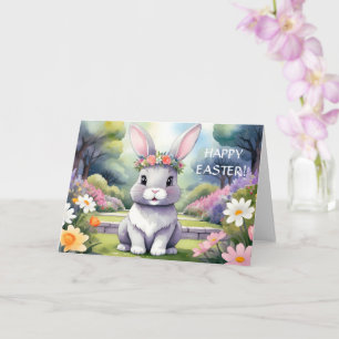 Adorable little rabbit, Easter Card