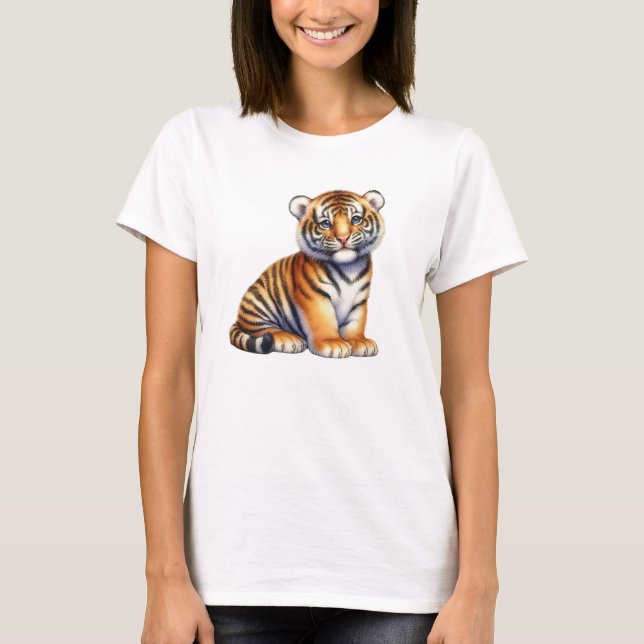 Adorable Little Tiger T-Shirt (Front)