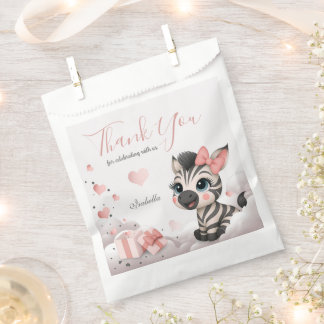 Adorable little zebra favour bag