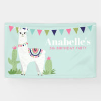 Adorable Llama Personalized Kids Birthday Party