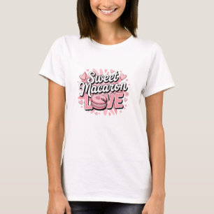 Adorable Macaron Graphics for Pastry Lovers T-Shirt