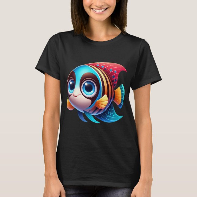 Adorable Masked Angelfish T-Shirt (Front)