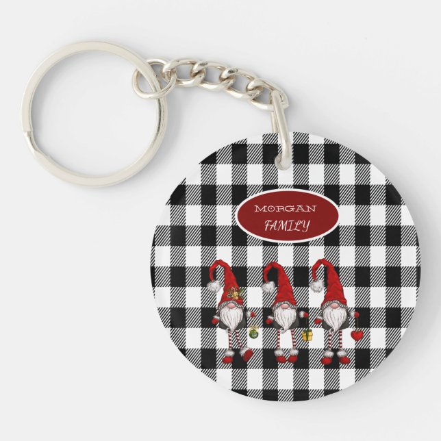 Adorable Mignonne Gnomes Buffalo Plaid (Devant)