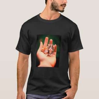 Adorable Miniature Kittens in Hand T-Shirt