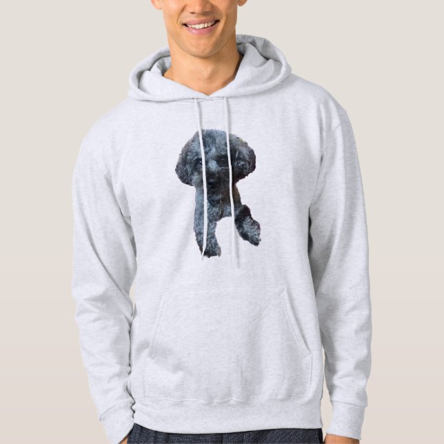 Adorable Miniature Poodle Hoodie (Front)