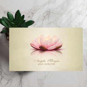 Adorable Modern Elegant Chic Lotus Flower Business Card