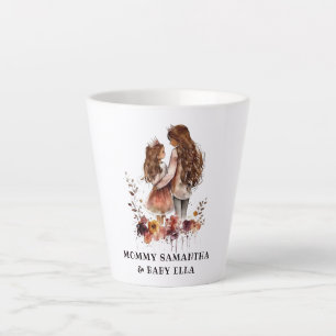 Adorable Mom and Daughter Bond (10) Latte Mug