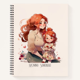 Adorable Mom and Daughter Bond (13) Notebook