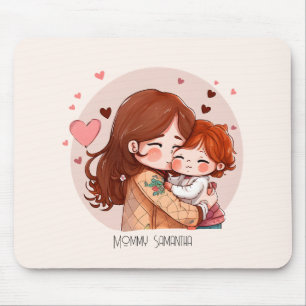 Adorable Mom and Daughter Bond (14) Mouse Pad