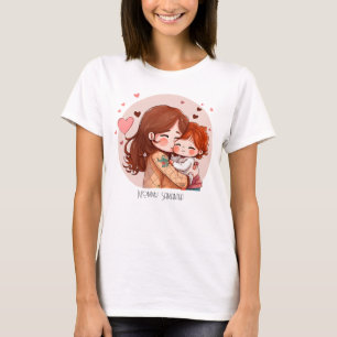 Adorable Mom and Daughter Bond (14) T-Shirt