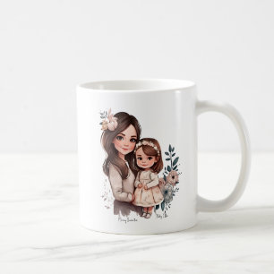 Adorable Mom and Daughter Bond (3) Coffee Mug