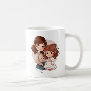Adorable Mom and Daughter Bond (4) Coffee Mug