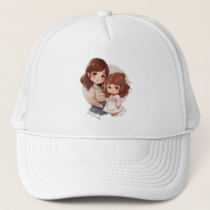 Adorable Mom and Daughter Bond (4) Trucker Hat