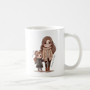 Adorable Mom and Daughter Bond (5) Coffee Mug