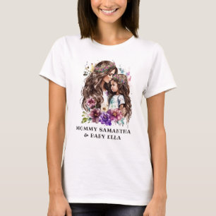 Adorable Mom and Daughter Bond (7) T-Shirt