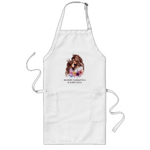 Adorable Mom and Daughter Bond (8) Long Apron