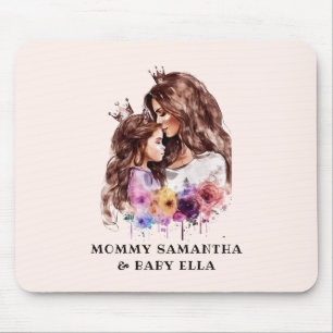 Adorable Mom and Daughter Bond (8) Mouse Pad