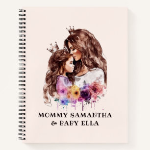 Adorable Mom and Daughter Bond (8) Notebook