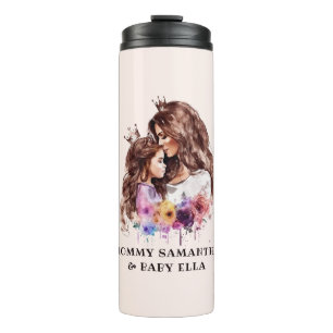 Adorable Mom and Daughter Bond (8) Thermal Tumbler
