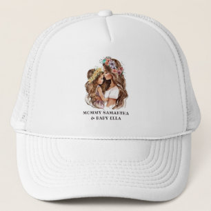 Adorable Mom and Daughter Bond (9) Trucker Hat