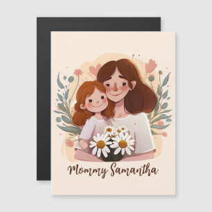 Adorable Mom and Daughter Bond - Floral Frame (2)
