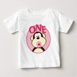 Adorable Monkey 1st Birthday T-Shirt
