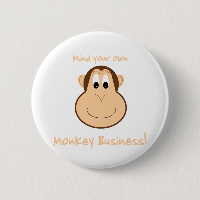 Adorable monkey pin (Front)