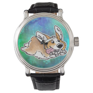 Adorable montre de Corgi volant