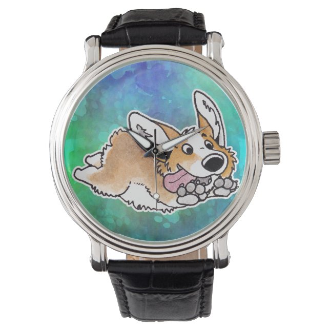 Adorable Montre de Corgi Volant (devant)