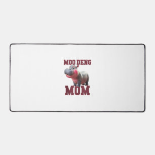Adorable MOO DENG MOM Baby Hippo Mama Dabbing Prin