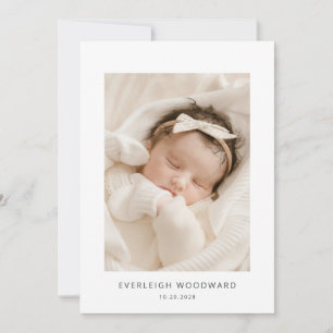 Adorable New Baby Photo Birth Announcement