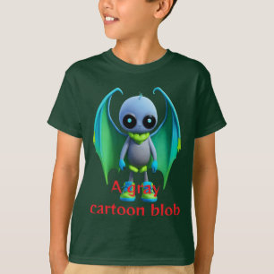 Adorable One-Eyed Bat-Inspired Kids' T-Shirt Desig