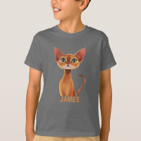 Adorable Orange Abyssinian Cat Personalized