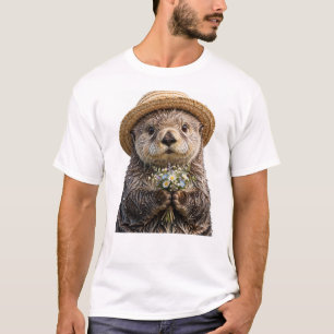 Adorable Otter Casual Graphic T-Shirt